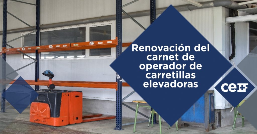 renovación del carnet de operador de carretillas elevadoras