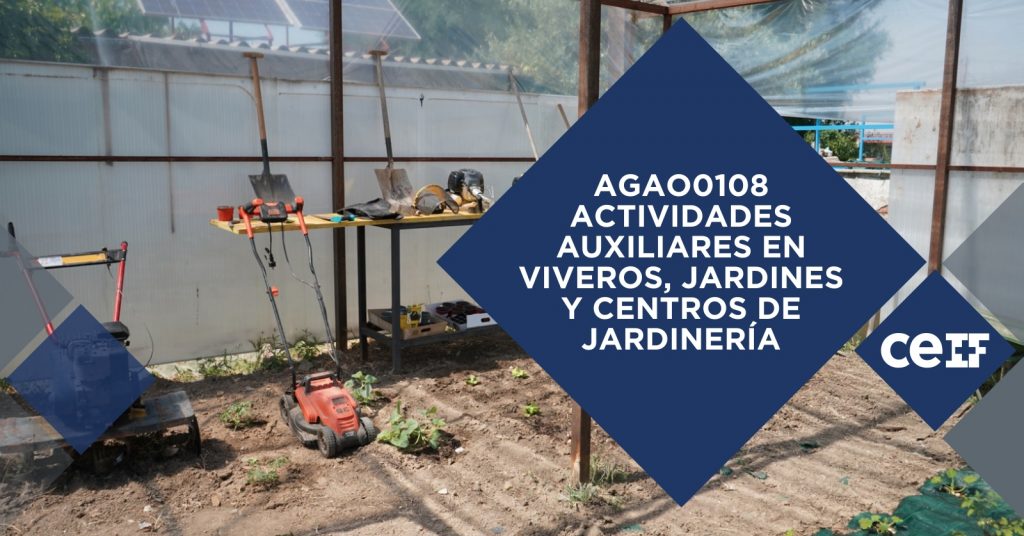 ACTIVIDADES AUXILIARES VIVEROS JARDINES CENTROS JARDINERÍA